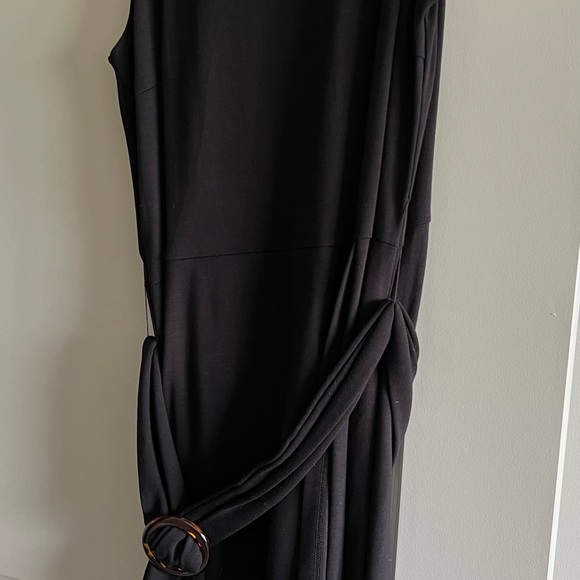 NWT Loft Belted Tulip Hem Sleeveless Dress Size 10 - Picture 2 of 3